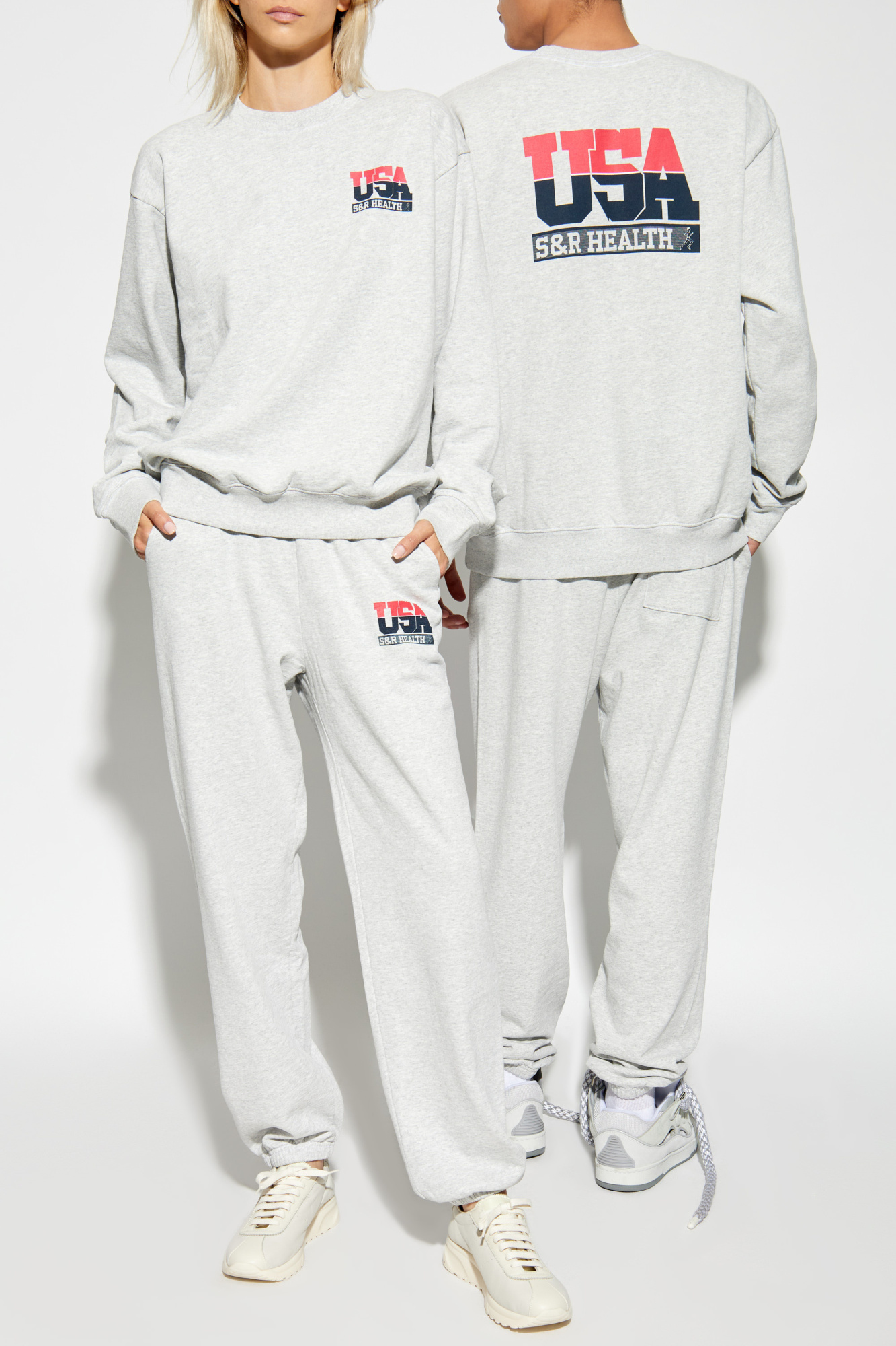 Grey Sweatpants with logo Sporty & Rich - Vitkac France Grey Sweatpants with logo Sporty & Rich - Vitkac France